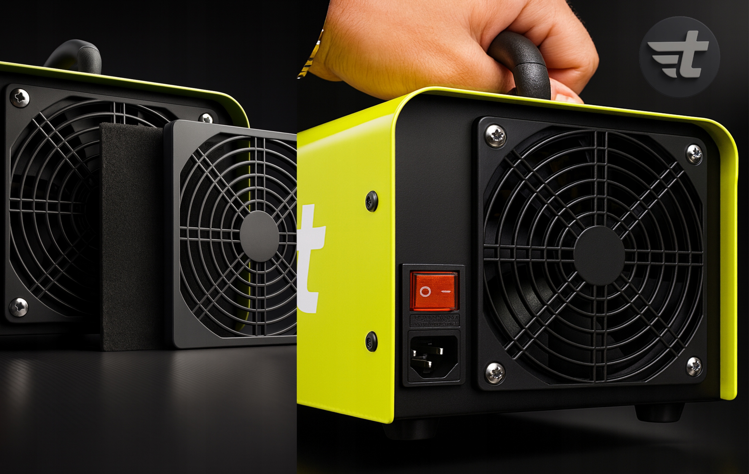 Zestaw zawiera:  Ozonator tm221, przewód zasilający, zawieszka informacyjna, instrukcja obsługi.